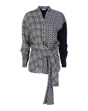 Ferragamo Dual Printed Shirt - Gray