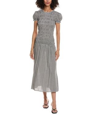 O.P.T O.P.T. Ainsley Midi Dress - Gray