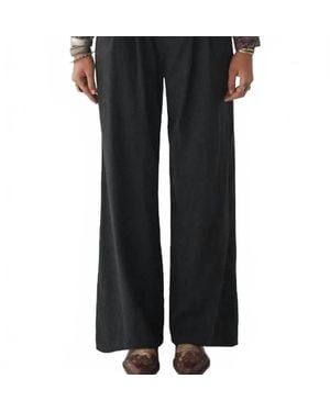 MAISON HOTEL Marlon Luxurious Drape Wide Leg Pants - Black