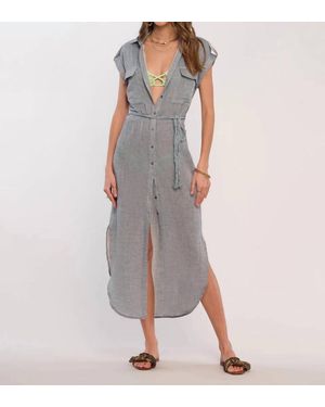 Heartloom Dixie Shirt Dress - Gray