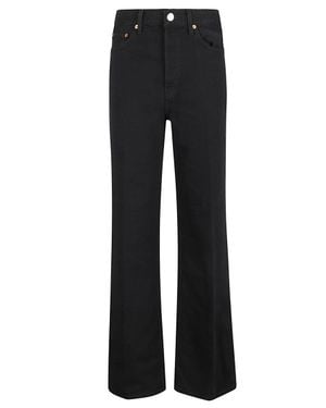 RE/DONE Ultra High-Rise Wide-Leg Pants - Black