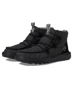 HEYDUDE Reyes 40182-060 Boots Lace Up Round Toe Ankle Shop334 - Black