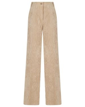 Herno Light Camel Polyester-Blend Pants - Natural