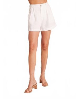 Bella Dahl Pleat Front Trouser Short - White