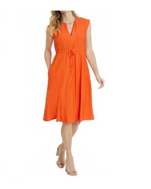 Jude Connally Tess Midi Dress - Orange