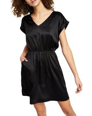 Hippie Rose Juniors Dolman Mini Fit & Flare Dress - Black