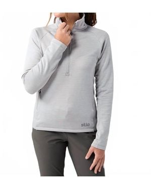 Stio Glide Power Stretch Half Zip Jacket - Gray