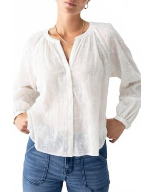 Sanctuary Shimmer Blouse - White