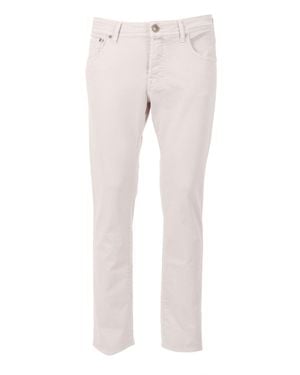 Jacob Cohen Nick Tailored Slim Fit Straight-Leg Pants - Pink