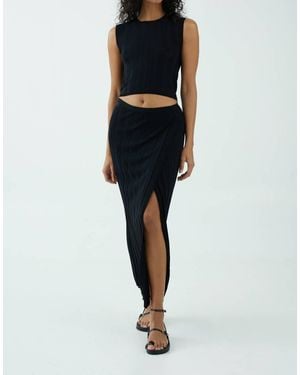 Third Form Liason Knit Wrap Skirt - Black
