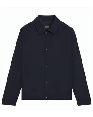 BOSS P Carper Snap Closure Jacket - Blue
