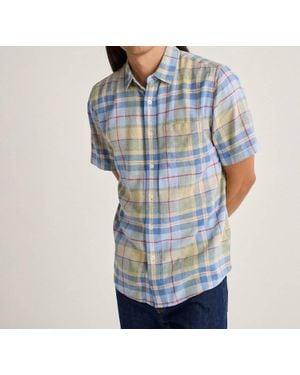 Pendleton Dawson Plaid Linen Shirt - Blue