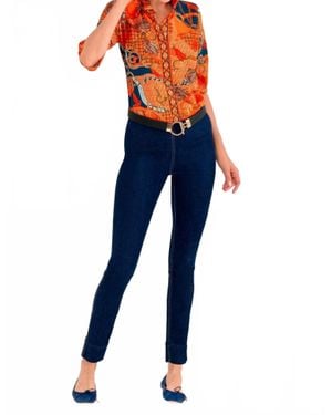 Gretchen Scott Ditto Boyfriend Shirt - Blue