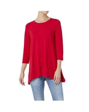 Coco + Carmen Essential Crew Neck Tunic - Red