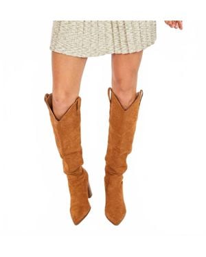 Sadie & Sage Penny Pleated Knit Skirt - Natural