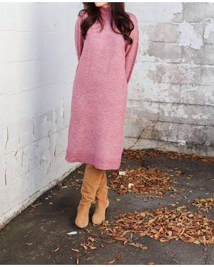 B.Young Omuna Sweater Dress - Pink
