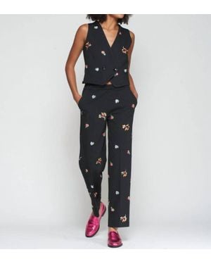Vilagallo Aberturas Suit Pants - Black