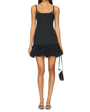 Clea Daisy Mini Dress - Black