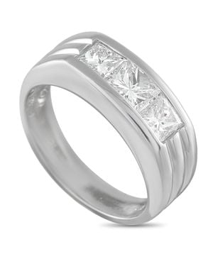 LB Exclusive Platinum 1.06Ct Diamond Ring #5257 - Metallic