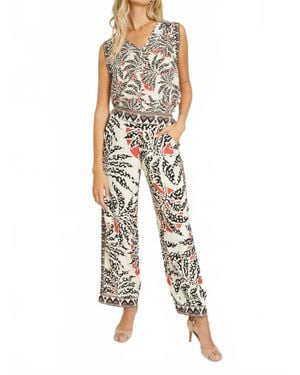 Caballero Odette V-Neck Top - Multicolor