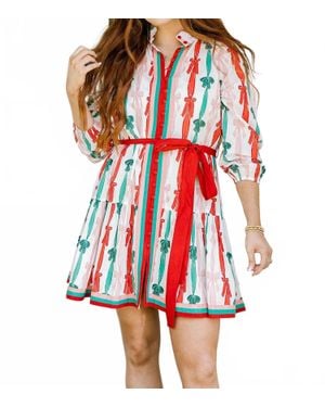 Layerz Clothing Cassidy Bow Dress - Red