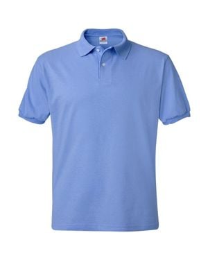 Hanes Ecosmart Jersey Polo - Blue