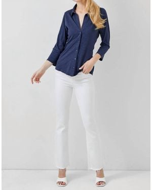 Maven West Button Down Shirt - Blue