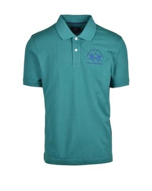 La Martina Stretch Cotton Polo Shirt - Green