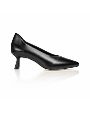 Joan Oloff Celine Kitten Heel Pump - Black