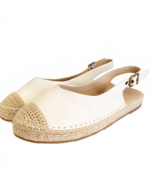 Let'S See Style Massa Slingback Espadrille Ballet Flat - Natural