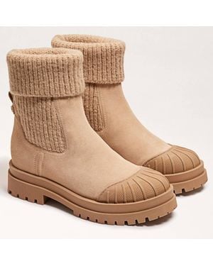 Sam Edelman Steele Knit Chelsea Boot - Natural