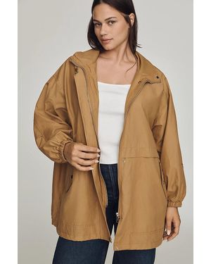 Maeve Funnel-Neck Tech Jacket - Brown