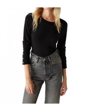Michael Stars Freja Ruched Top - Black