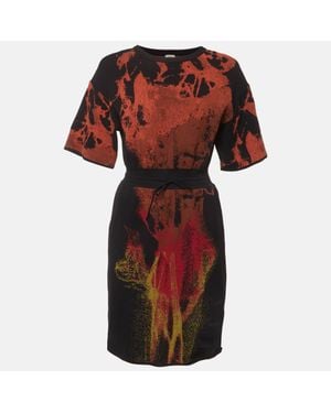 Missoni Lava Jacquard Knit Mini Dress - Red