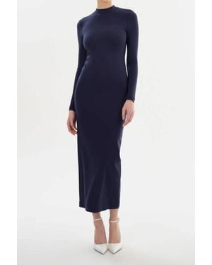 Lamarque Mirella Long Sleeve Maxi Dress - Blue
