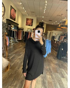 Mila The Label Cowl Neck Dress - Metallic