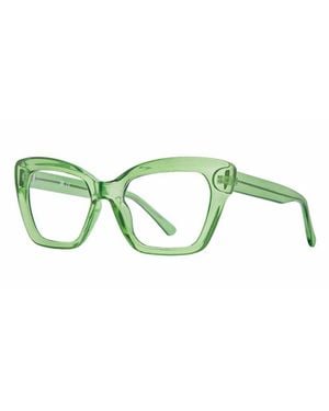 Soho 53Mm Cat Eye Glasses - Green