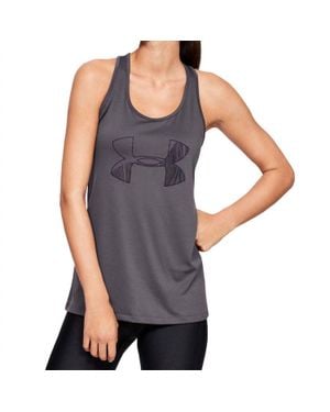 Under Armour Activewear Petite Tech Graphic Tank Top - Gray