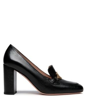 Bally Tone Chain Leather Pumps - Black