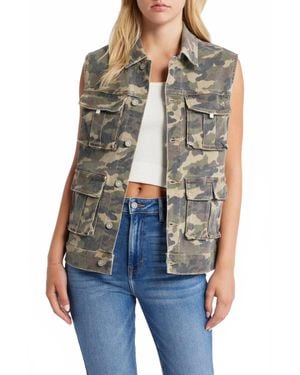 Hidden Jeans Sleeveless Denim Vest - Multicolor