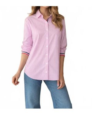 Joh Jasmine Cotton Poplin Top - Purple