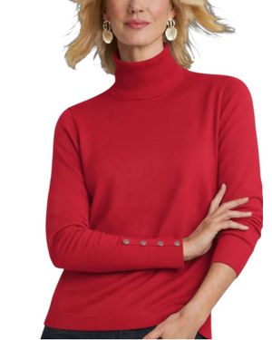 J'Envie/Eli The Talia Turtleneck Sweater - Red