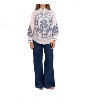 ALÉMAIS Hazel Relaxed Shirt - Blue