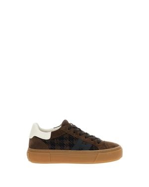 Hogan Skater-Inspired Low-Top Sneakers With Memory Foam Insole - Brown