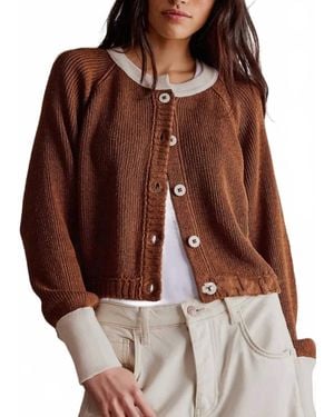 Ninexis Coco Button Cardigan - Brown