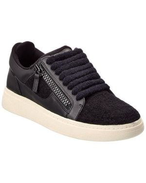 Giuseppe Zanotti Gz/94 Wool & Leather Sneaker - Blue