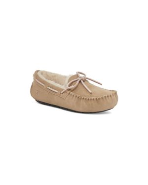 UGG Dakota Shearling Logo Slippers - Black