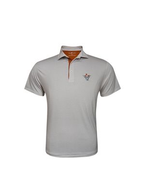 Horn Legend Texas Longhorns Vintage Bevo Polo Shirt - Gray
