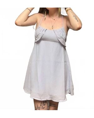 Promesa Lilibet Woven Mini Dress - Gray