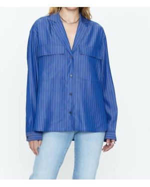 Pistola Irene Effortless Button Down Shirt - Blue